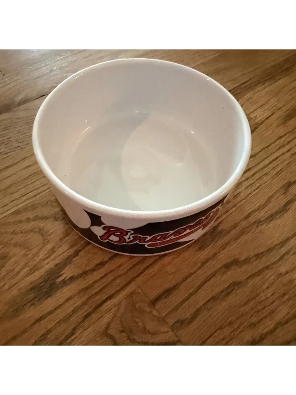 Atlanta Braves Baseball Dog Cat Water Food Bowl
